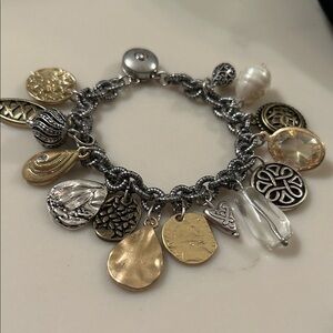 Chico's Mixed Metal Charm Bracelet